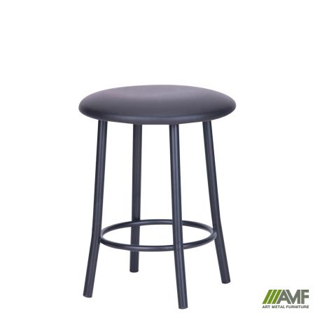 Табурет AMF Таллі чорний шкірозамінник чорний (057913)